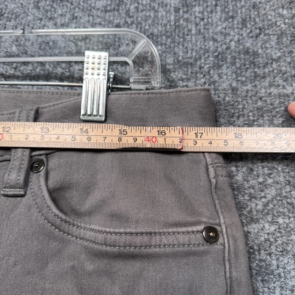 Banana Republic Traveler Pants Mens 33x32 Gray Slim Fit Stretch Chino Casual